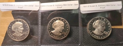 1979-1980-1981 Susan B. Anthony Gem Proofs! 👌