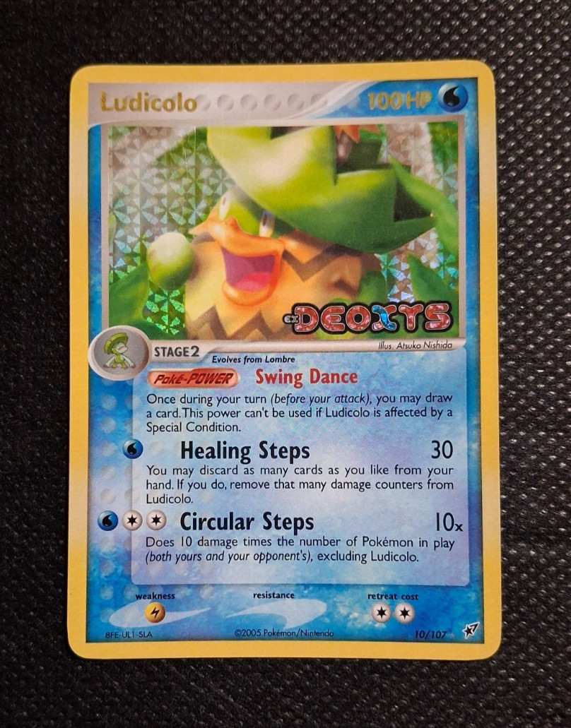 Ludicolo 10/107 EX Deoxys Reverse Holo Pokemon Card NM