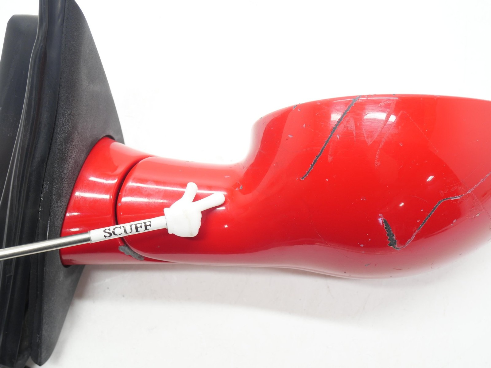 2001 Ferrari 360 Spider Driver Door Mirror Assembly Corsa Red Left Side LH OEM