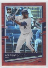 2020 Panini Donruss Optic FOTL Red Pandora Prizm 54/79 Lorenzo Cain #108 1b8