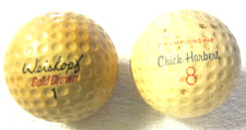 2 ad lot, Signature Macgregor Weiskopf gold crown,Chick Harbert,Golf Balls VTG