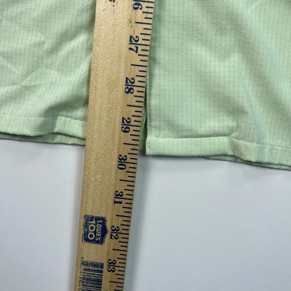 Camisa de acampamento Lululemon Airing fácil botão para cima masculina 2XL XXL LIme verde leve - Imagem 4 de 4