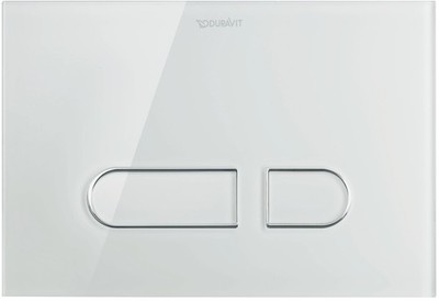 Duravit DuraSystem Betätigungsplatte mechanisch für WC A1, Glas weiß,