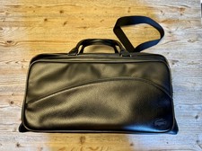 Borsa Lacoste Weekender Duffle Bag vera pelle nera verde tracolla ottima!!!