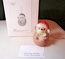 Precious Moments SENDING HEDGE HUGS Porcelain Ornament figurine NEW