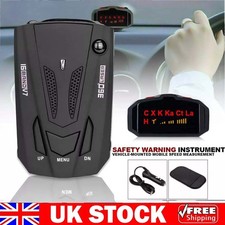 360° Full Band Car Laser Radar Speed Detector Camera Voice Alert Anti-Interferen