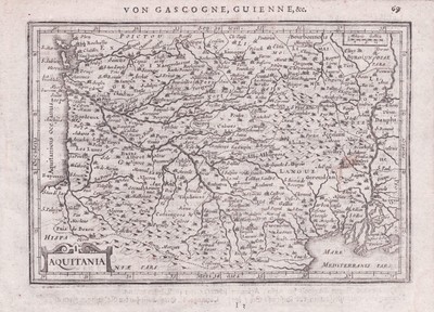 Macedonia Epirus et Achaia. Gerard Mercator, Original atlas map 1651