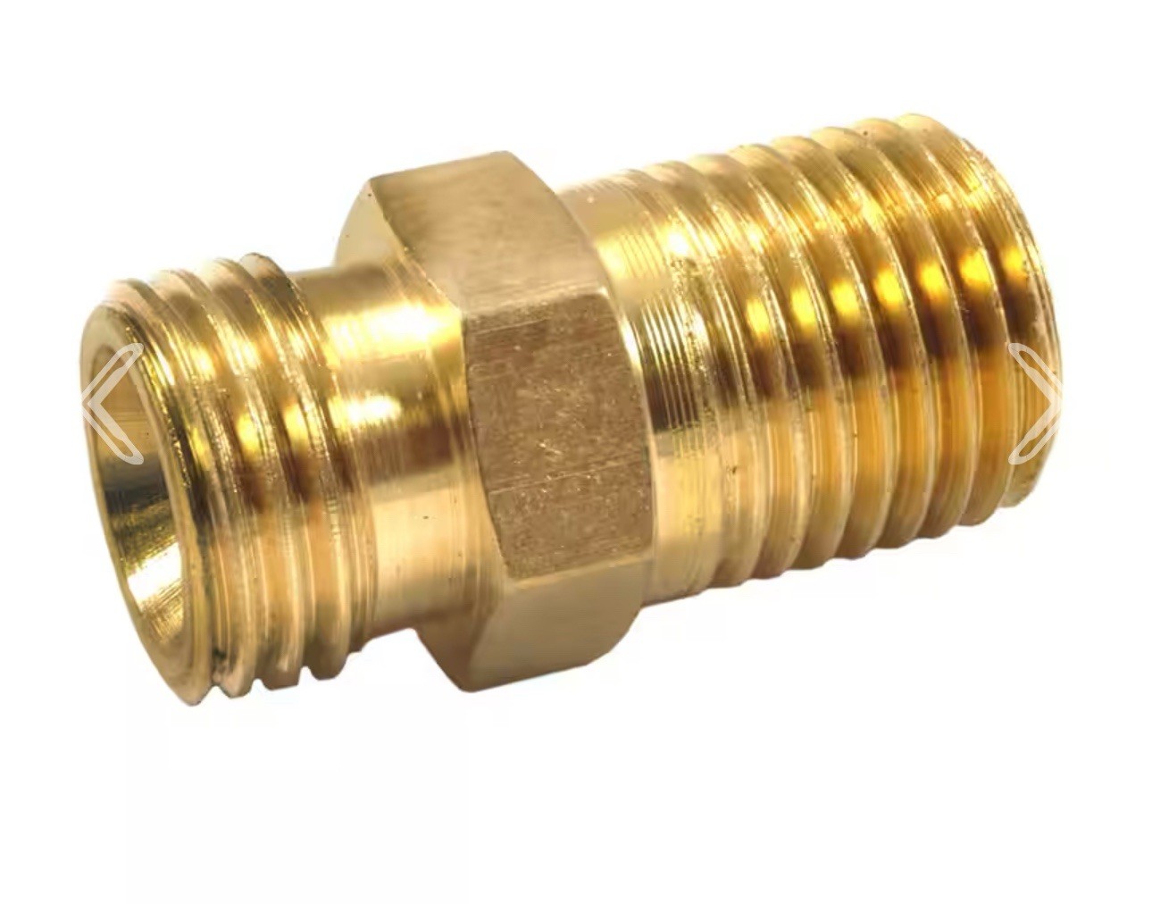 Lot of 4 Forney Brass Ball End Adapter 75537 1/4” MNPT x 1/4” MNPS Air Fittings