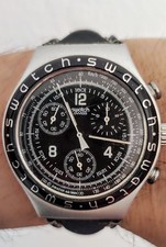 🎱Orologio Swatch Irony Chrono Vintage High Tail YCS1000 Aluminium Swiss Made