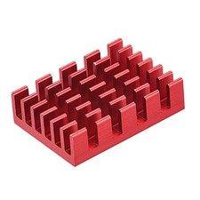 Electronic Radiators Aluminium Heatsink 20x14x6mm for CPU Red Pack of 6