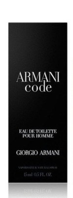 Men Giorgio Armani Code EDT Eau De Toilette 15ml .5 Spray Travel