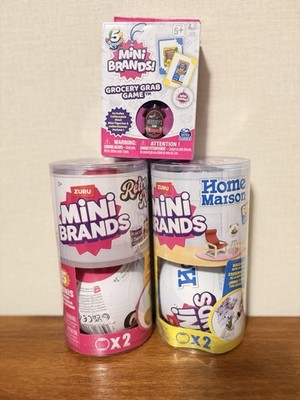 ZURU 5 Surprise Mini Brands Retro And Home Capsule Toy (2-Pack) Plus Card Game