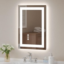 20x28" LED Bathroom Mirror Backlit Anti-Fog Tempered Glass Vanity Mirror