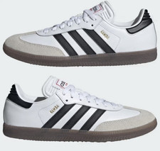 adidas Samba Men s Low Top Leather Lace-Up Sn...