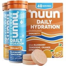 Immunity Electrolyte Tablets with Vitamin D, C, E, & A, Ginger, Elderberry, M...