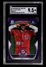 2023 Bowman Chrome Elian Soto Prospects Purple Mojo Refractor SGC 9.5 #/299