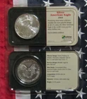 2003 AMERICAN SILVER EAGLE IN LITTLETON CASE CHOICE MINT UNCIRCULATED CONDITION