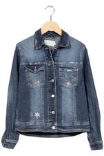 Maas Jacke Damen Anorak Jacket Kurzmantel Gr. EU 36 Baumwolle Blau #u33ajvt