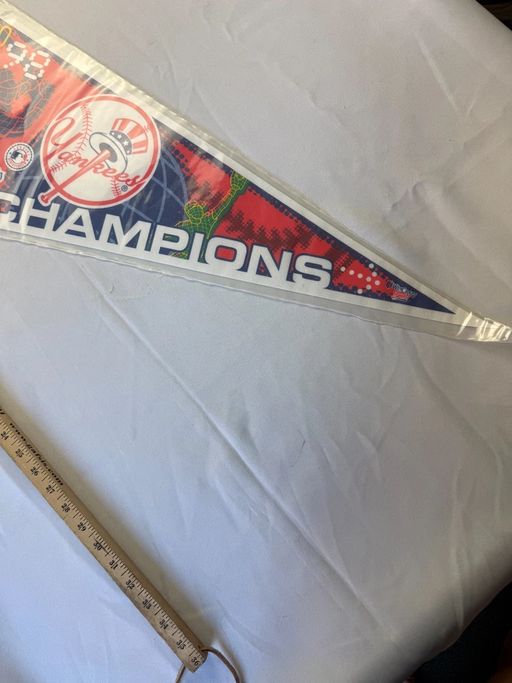 1998 New York Yankees World Series Champs Pennant NY Champions NEW - Image 2 of 4