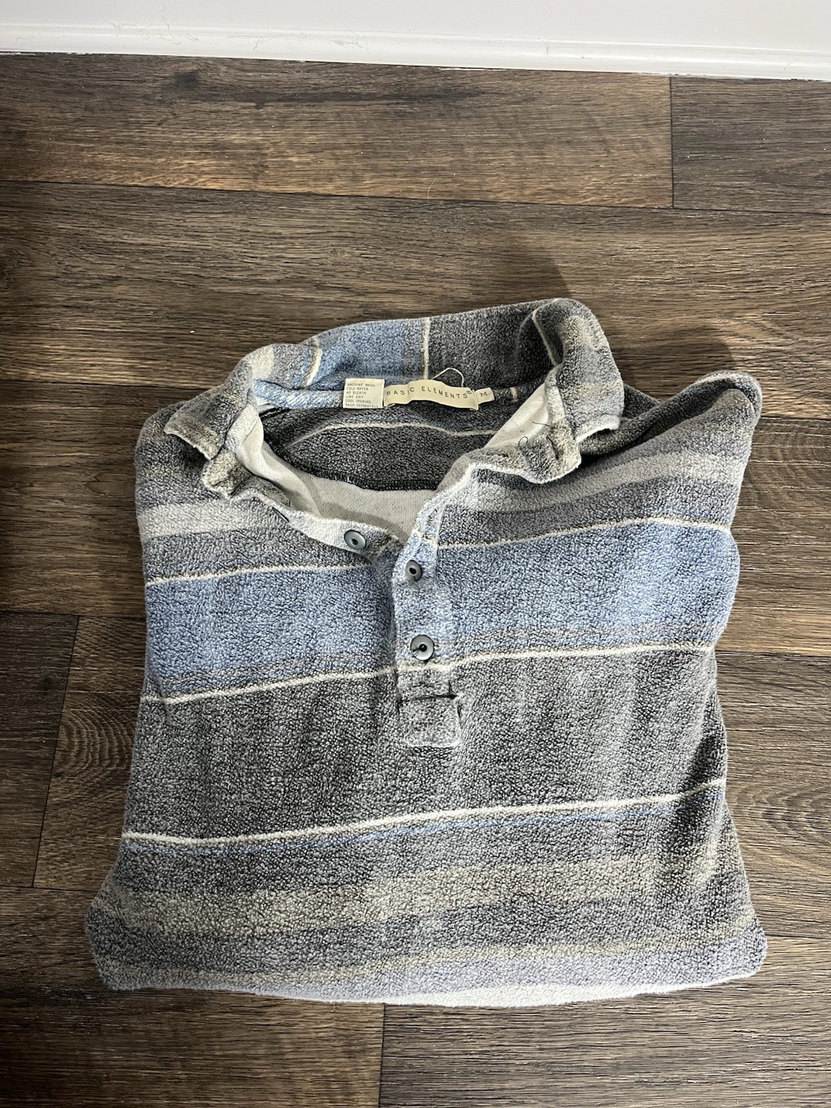 Basic Elements Long sleeved Blue And Gray Shirt - image 1