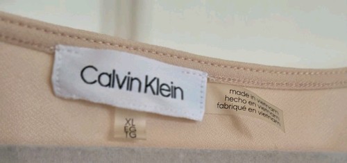 Calvin Klein Damen Bluse Größe XL Blush Hellrosa Pastell Oberteil Ostern Frühling - Bild 5 von 11