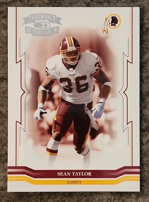 Sean Taylor - 2005 Donruss Throwback Threads #147 Redskins Commanders Great!!