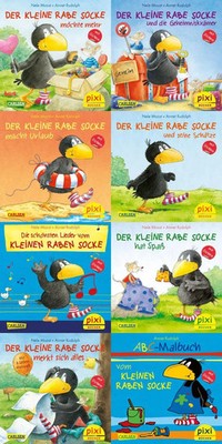 Pixi-Box 193: Der kleine Rabe Socke mit Stick*rn (8x8 Exemplare) | Nele Moost