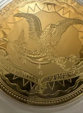 American Mint $100 Benjamin Franklin Banknote Commemorative Coin - with COA 