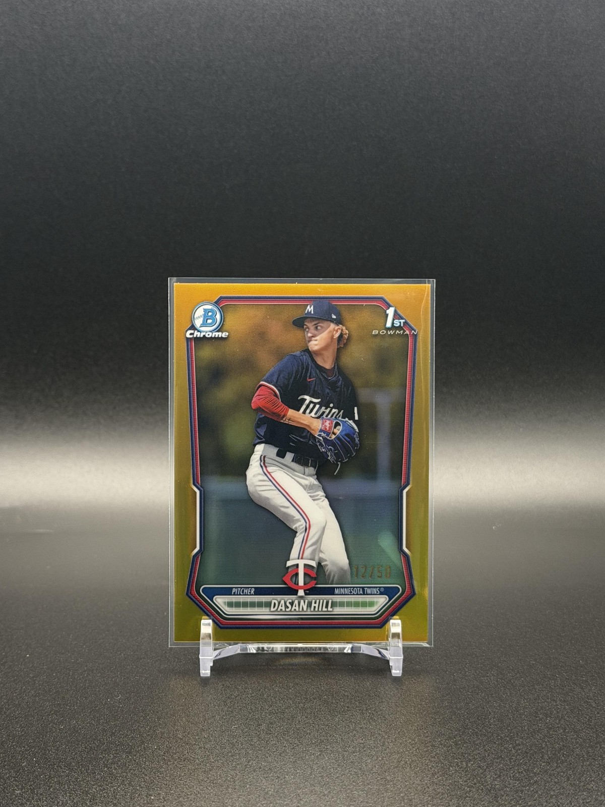2026 Bowman #BCP-88 Dasan Hill Chrome Prospects Gold Refractor #/50