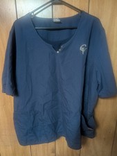 Cherokee Workwear Unisex V-Neck Scrub Top Navy Blue Size XL