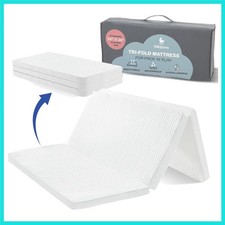 Waterproof Pack and Play Mattress Topper  38" x 26" x 1.5"  Trifold Style -...