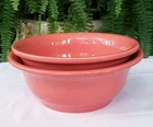 Fiestaware Mixing Multi-Purpose Bowl Set (2) Flamingo Fiesta HLC Rare Retired