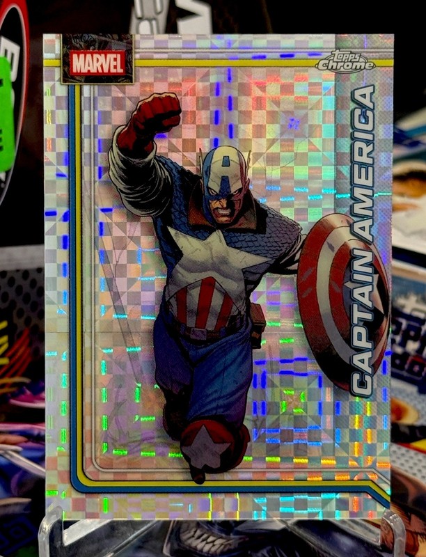 2026 Topps Chrome Marvel Captain America X-Fractor SP #019