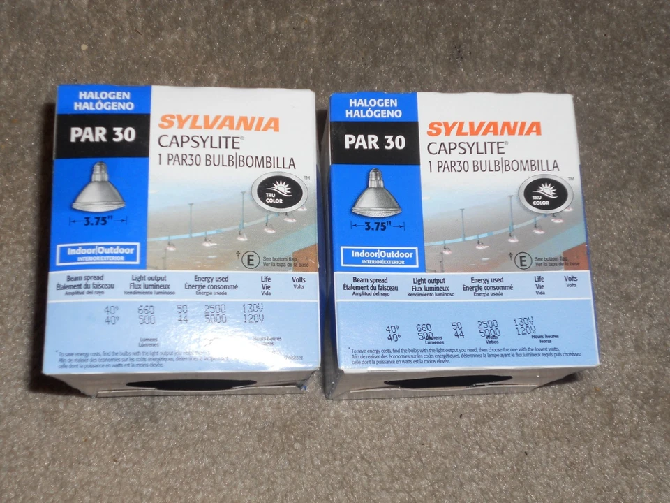 Sylvania Capsylite - 50 W - Par30 - Indoor/Outdoor Floodlights - 40° Beam - 2 Pk - Image 2 of 4