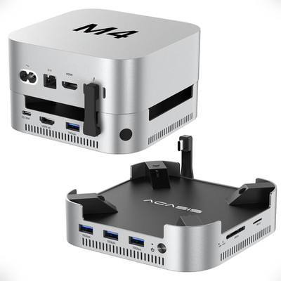 ACASIS Mac mini M4 Dock mit NVMe SSD Gehäuse & 10Gbps USB-A Datenanschlüssen