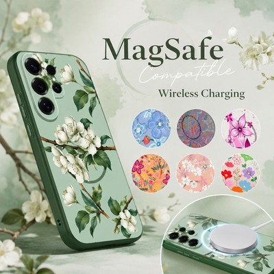 Magnet Erdbeere Handy Schutz Hülle für Samsung Galaxy S26 S25 Ultra S24 A17 A57
