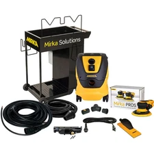 Mirka 6In 8Mm Orbit Sander Dust Free Cart System