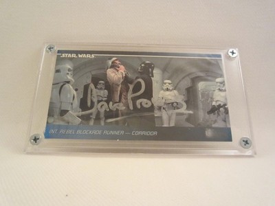 TOPPS WIDEVISION CARD 1995 STAR WARS IV +DAVID PROWSE DARTH VADER AUTO AUTOGRAMM
