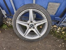 MERCEDES C CLASS 18" AMG FRONT ALLOY & TYRE 225/45/18 W205 A2054011100 7.5J