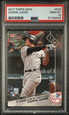2017 Topps Now Aaron Judge RC #570 PSA 10 Gem Mint Yankees Rookie Card MVP