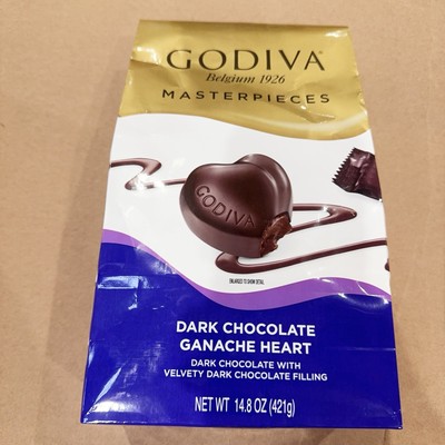 Godiva Belgium 1926 Masterpieces Dark Chocolate Ganache Heart 14.8 Ounce