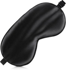 Sleep Mask Silk Eye Mask for Men Sleeping Mask, Adjustable Elastic Strap for Nig
