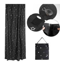 Amazon Basics Portable Window Blackout Curtain Shade with Suction Cups for Tr...