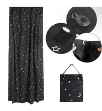 Amazon Basics Portable Window Blackout Curtain Shade with Suction Cups for Tr...