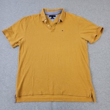 Tommy Hilfiger Polo Mens XL Yellow Classic Fit Shirt