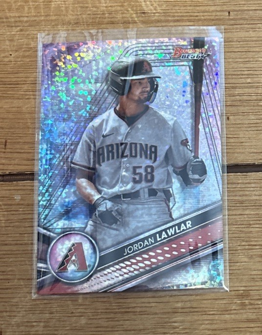 Jordan Lawlar 2022 Bowman’s Best Prospects Mini Diamond Refractor #’d 074/299 RC