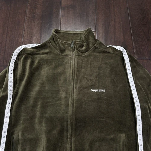 Veste de survêtement velours clouté Supreme