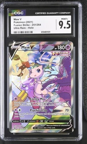 Mew V (Alternate Full Art) 251/264 Swsh08: Fusion Strike Holo CGC 9.5