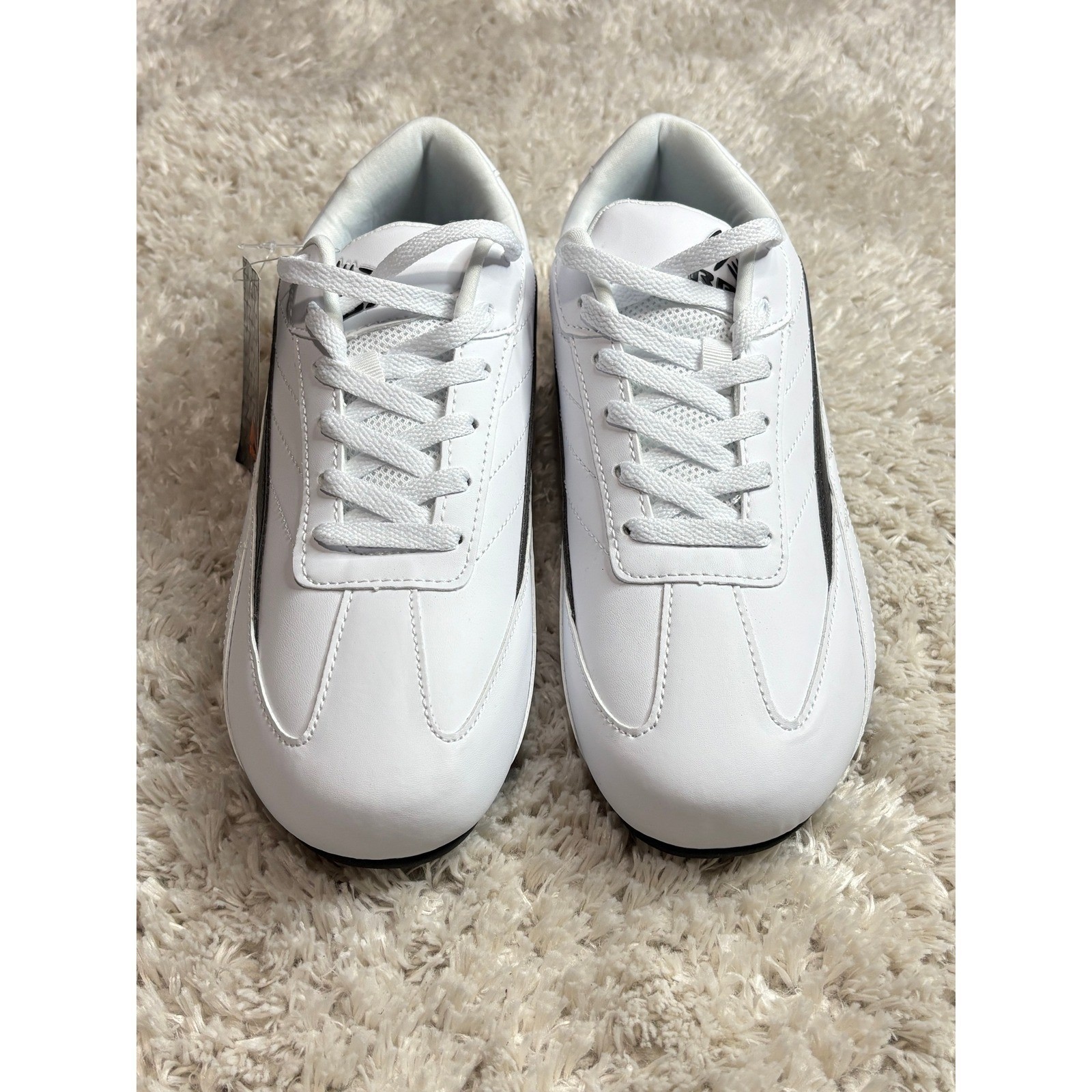 RBX Men's White Black Athletic Sneakers Lace Up Size 9.5 2