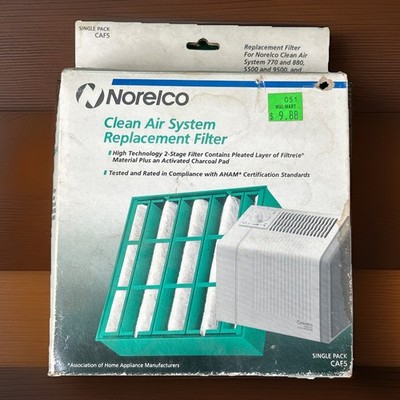 Norelco Clean Air System Replacement Filter CAF5 Single Pack New NOS